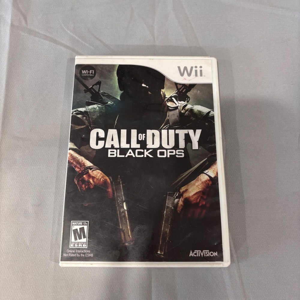 Call of Duty Black Ops Wii Game Activision Shooter Zombie Mode Complete